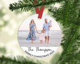 Family Christmas Ornaments, Family Christmas Tree Decorations, Personalized Family Name Photo Ornament, MDF Christmas Ornament, Family Gifts - Craftellery